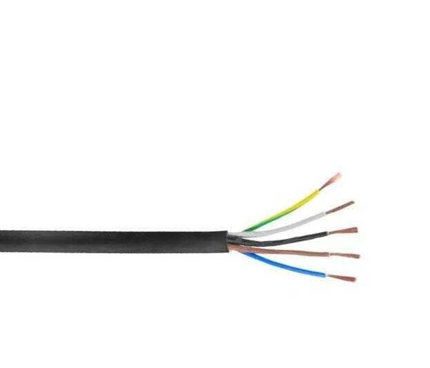 Ünal 5x1,5 mm² TTR Kablo Siyah H05VV-F