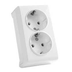 Vera Beyaz İkili Topraklı Priz 90681056