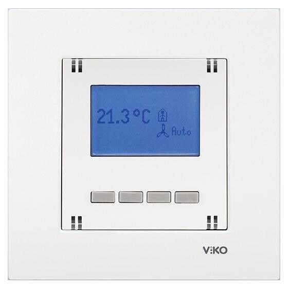 Viko Karre/Meridian Beyaz Digital Termostat Mekanizma ( Çerçeve Hariç ) 90967132