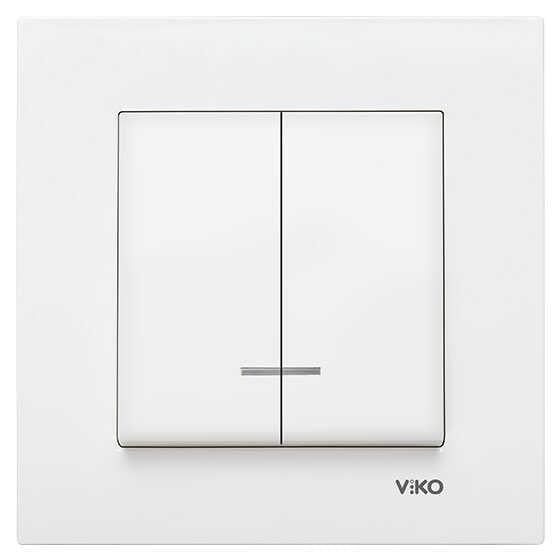Viko Karre/Meridian Beyaz Işıklı Komütatör Mekanizma (Çerçeve Hariç) 90967050