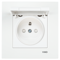 Viko Karre/Meridian Beyaz Kapaklı Ups Priz Ç.K. Mekanizma (Çerçeve Hariç) 90967070