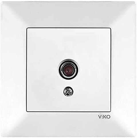 Viko Karre/Meridian Beyaz Tv Prizi Geçişli 12dB (Çerçeve Hariç) 90967060