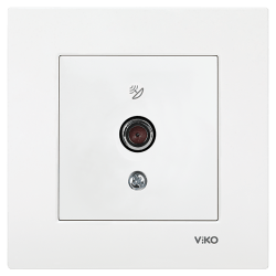 Viko Karre/Meridian Beyaz Uydu Prizi F Konnektör - Sonlu Mekanizma (Çerçeve Hariç) 90967009
