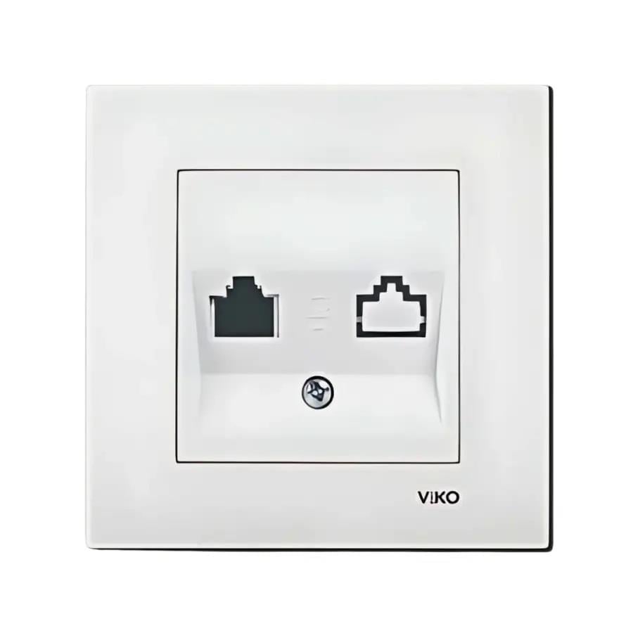 Viko Karre/Meridian Data Prizi Jacksız - Beyaz (Çerçeve Hariç) 90967062