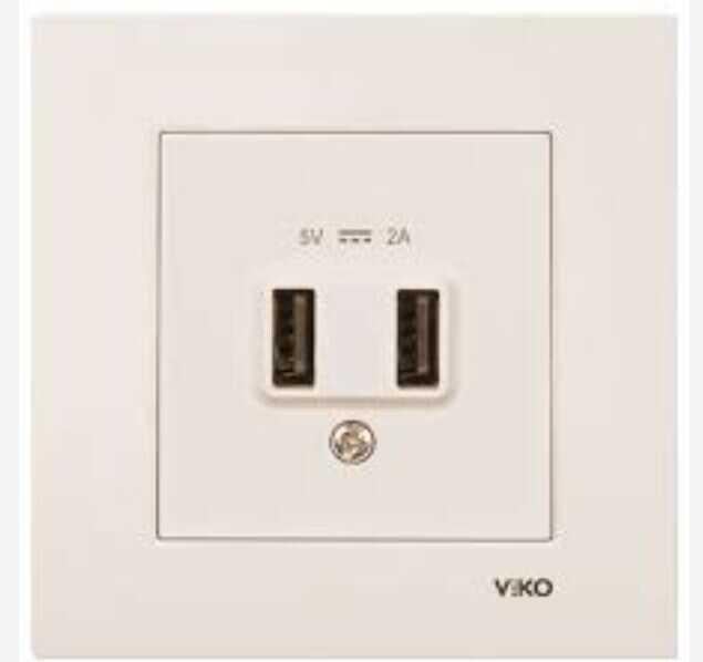 Viko Karre/Meridian Krem Usb Priz Mekanizma (Çerçeve Hariç) 5v-2a 90967301