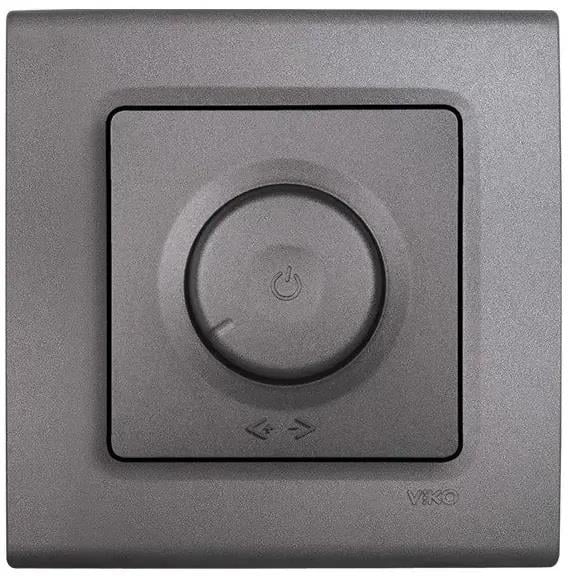 Viko Linnera Life Granit Grisi Pro Dimmer RC 400 Watt Mekanizma Kapak (Çerçeve Hariç) 90442092