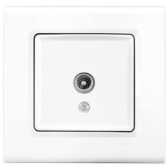 Viko Linnera/Rollina Beyaz Tv Geçişli 12db Mekanizma+Kapak 90440059