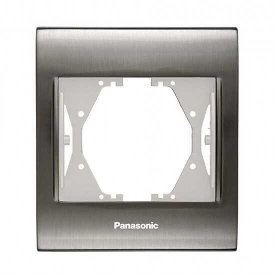 Viko Panasonic Thea Blu İnox + Beyaz Tekli Çerçeve