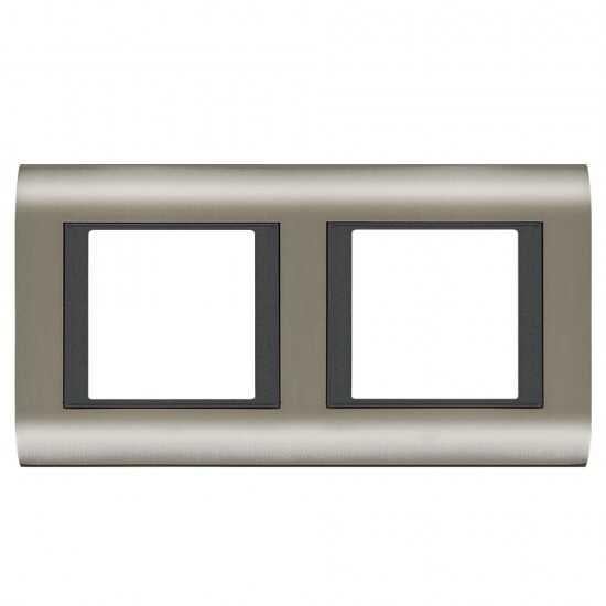 Viko Panasonic Thea Sistema Inox Füme 2X2M Çerçeve