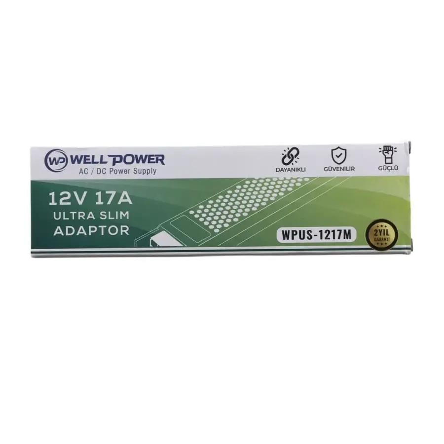 Wellbox 12V 17 Amper Metal Adaptör 205W