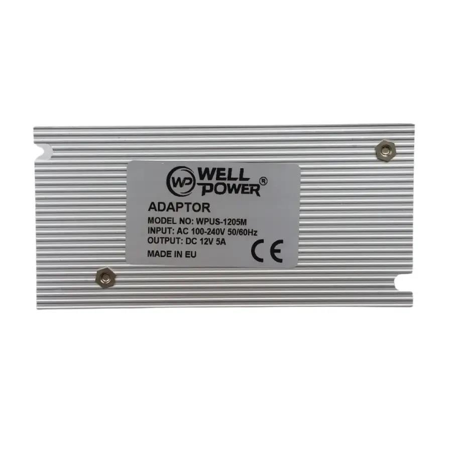 Wellbox 12V 5 Amper Metal Adaptör 60W