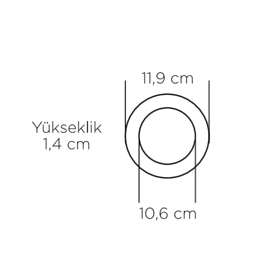 ZMR 6W Siyah Kasa Slim Yuvarlak Panel 3000 K Günışığı