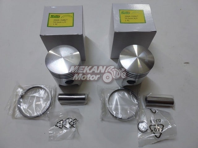 PISTON SET JAWA 350 59,5mm PIN 16MM SITO