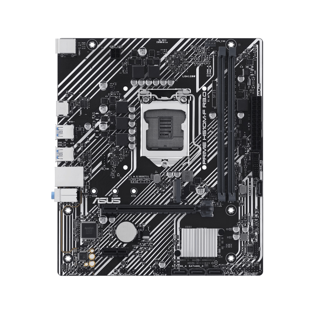 ASUS PRIME H510M-F R3.0-CSM, 2xDDR4, M.2, HDMI, 10-11.Nesil, LGA1200 Soket, Anakart