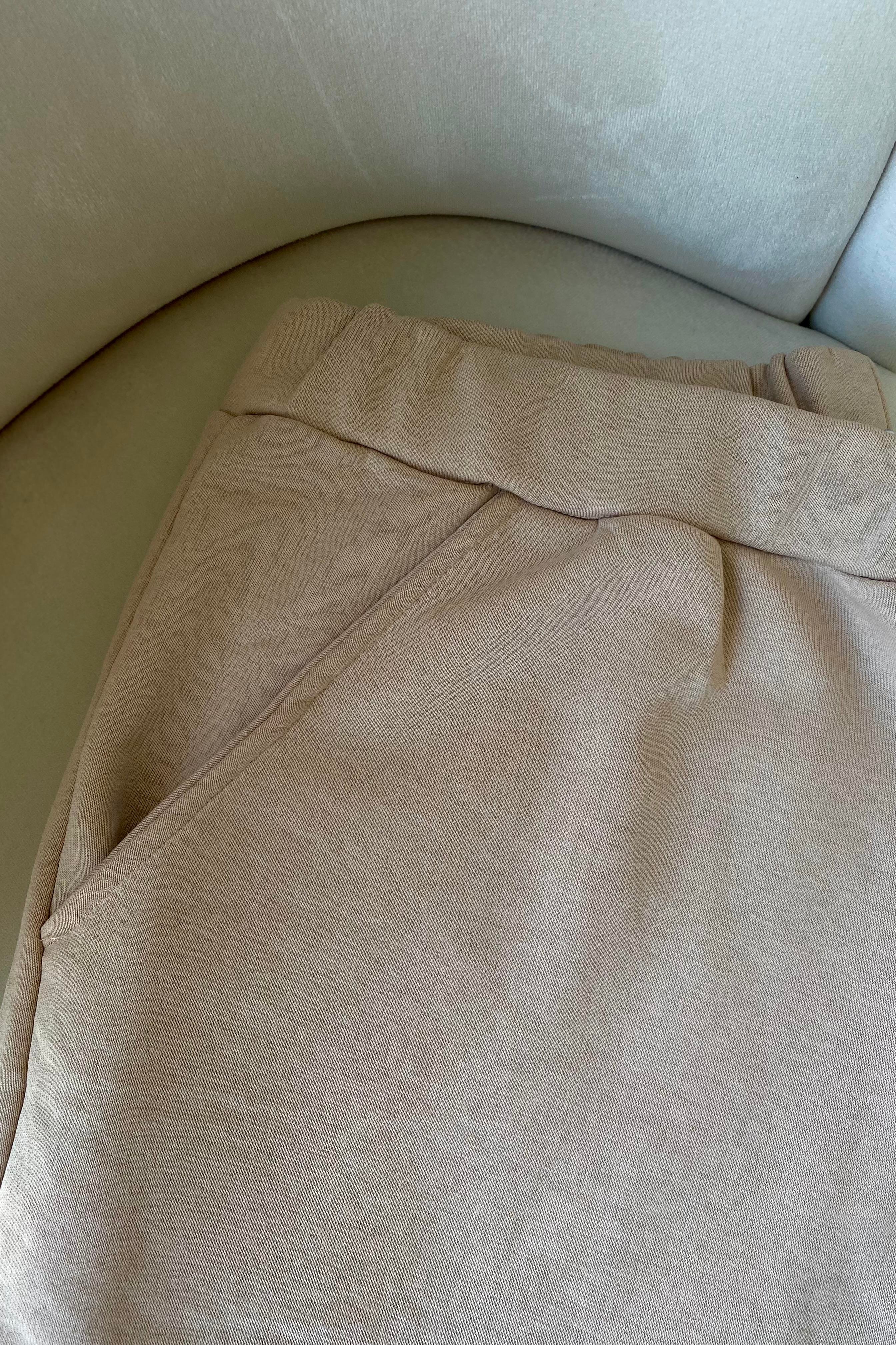 Kapüşonlu İkili Takım Bej