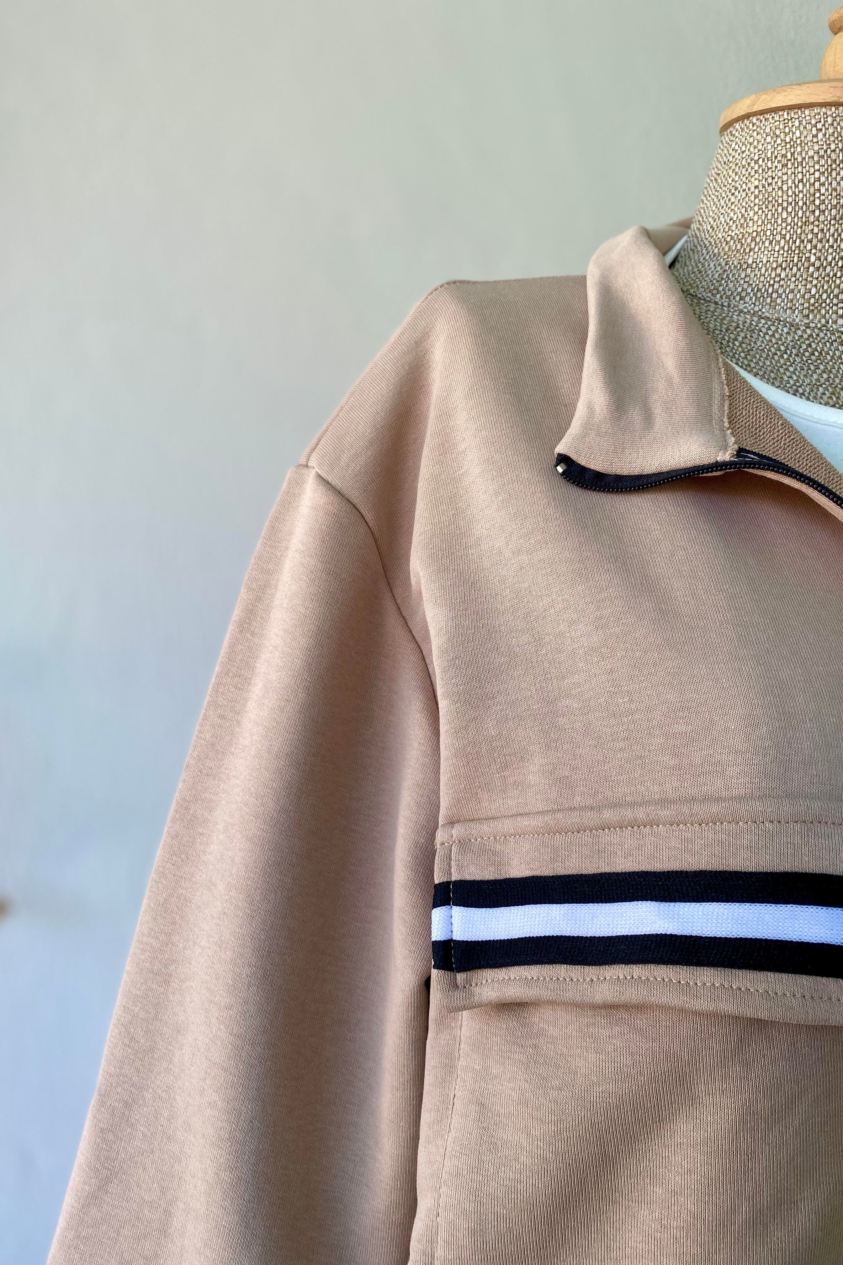 Kapüşonlu İkili Takım Bej