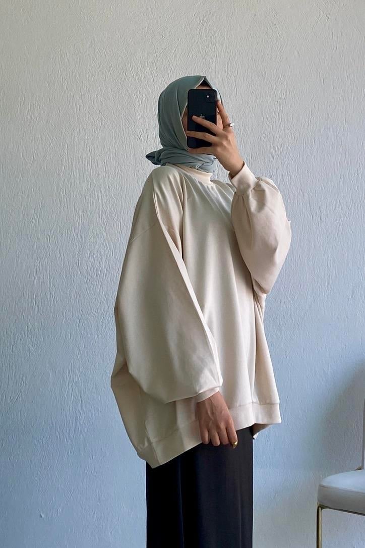 Oversize Sweat Krem