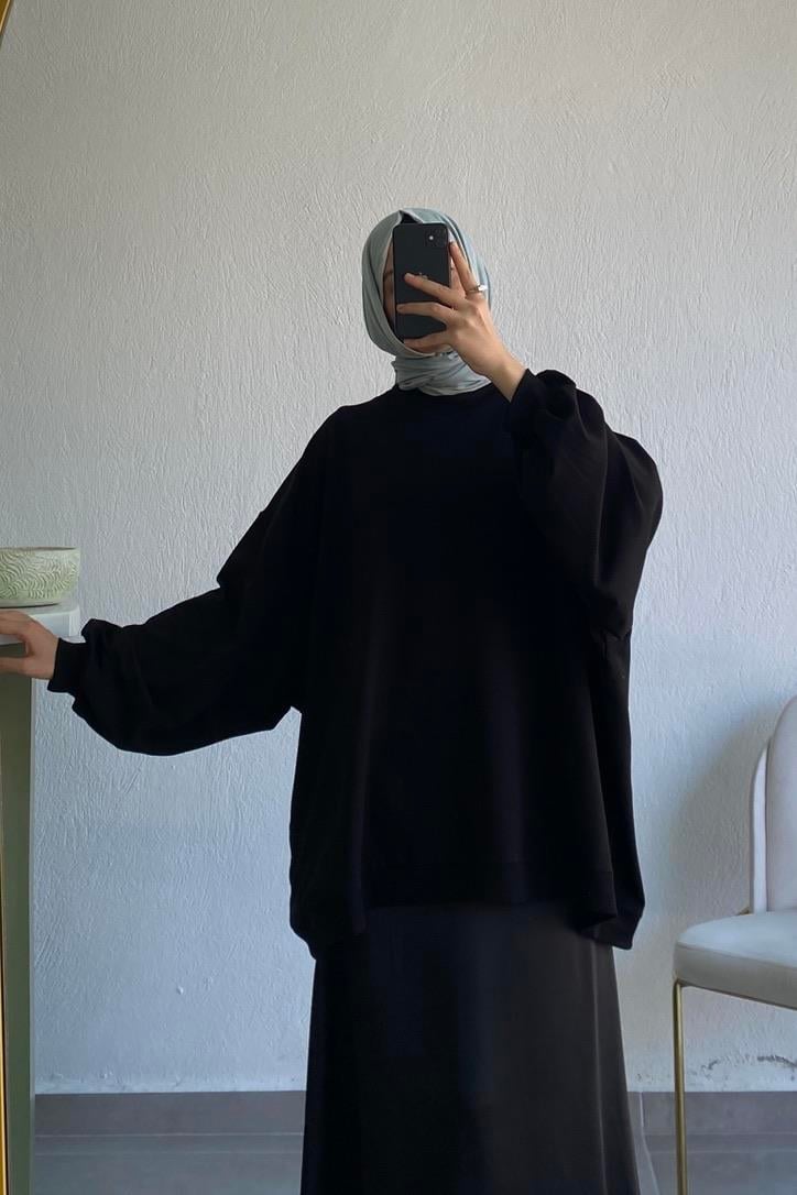 Oversize Sweat Siyah