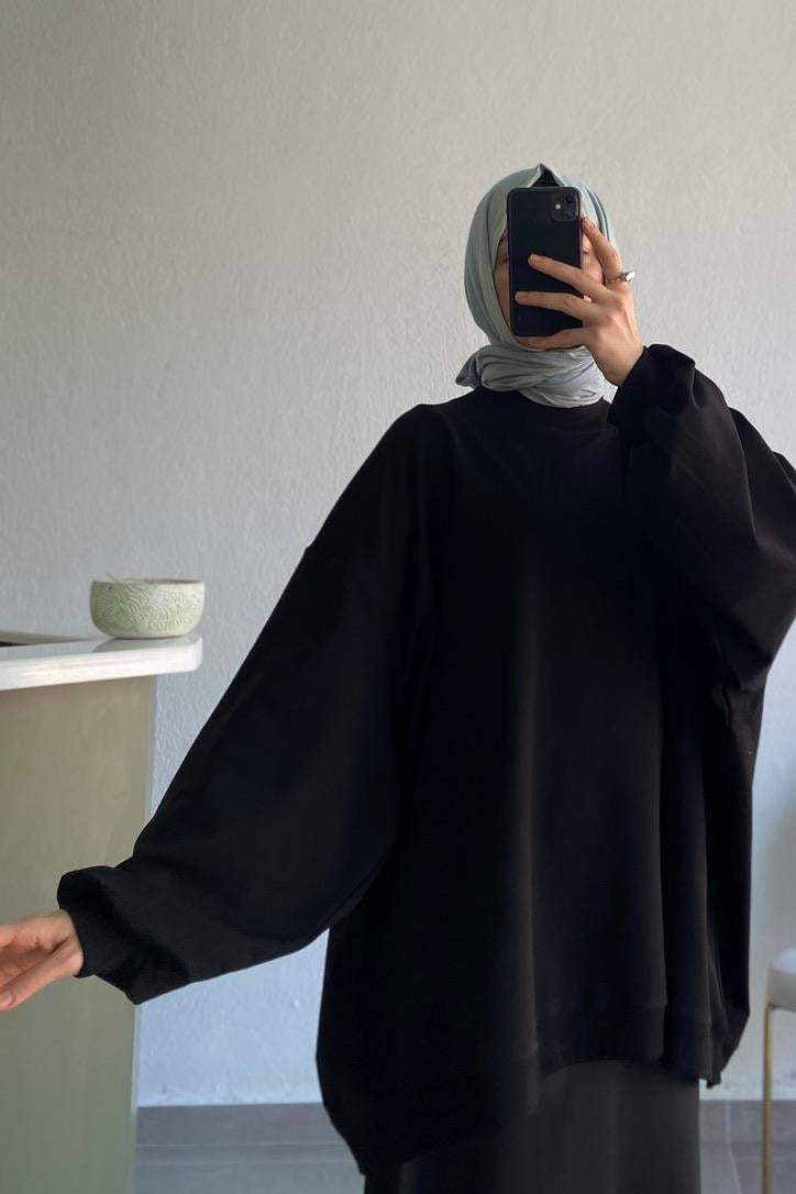 Oversize Sweat Siyah