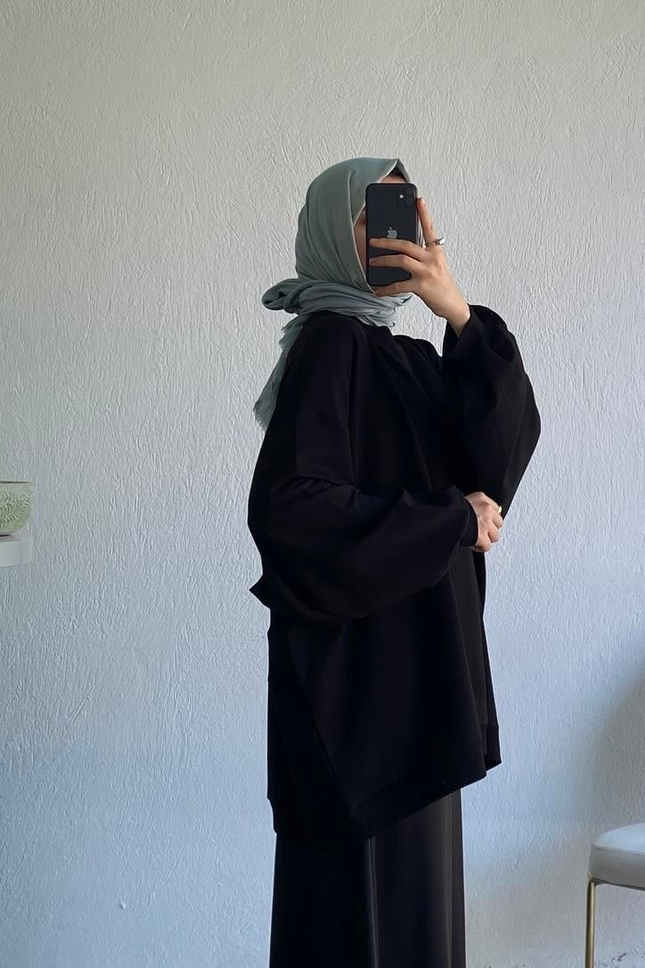 Oversize Sweat Siyah