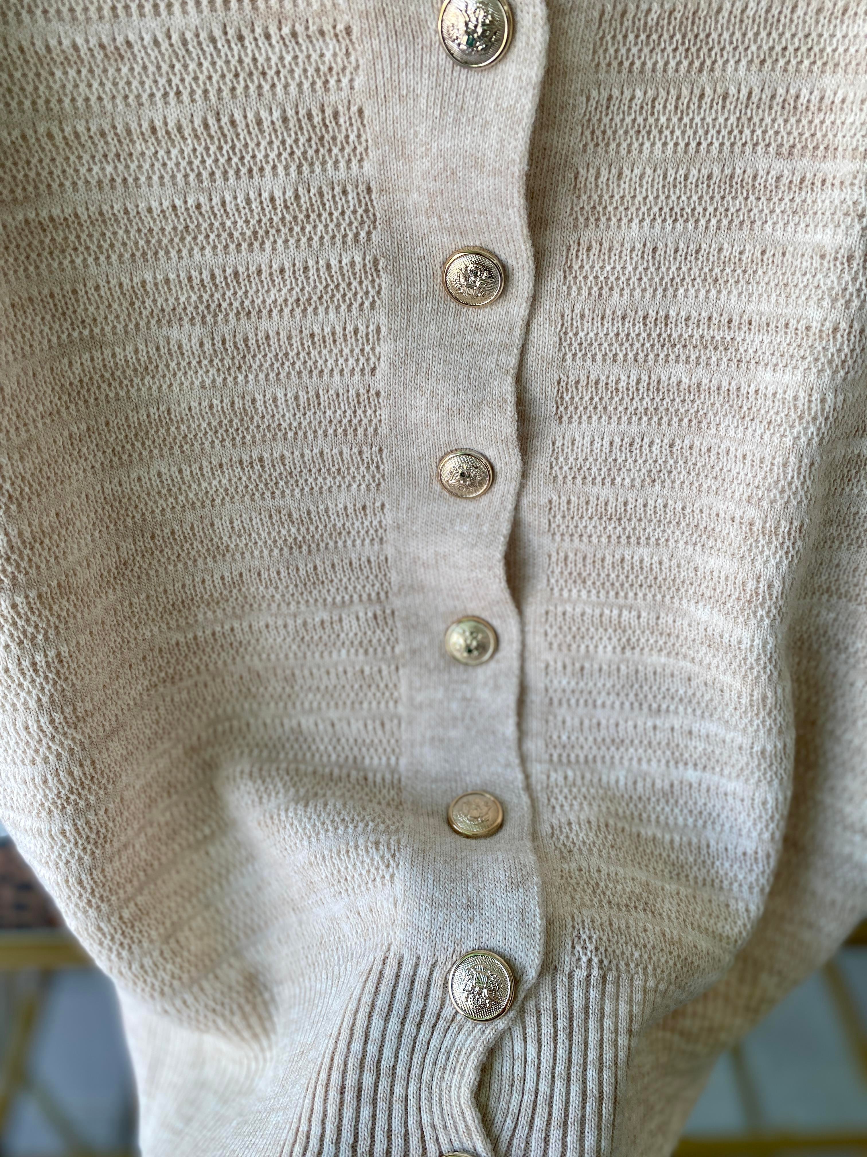 Rose Düğme Detaylı Hırka