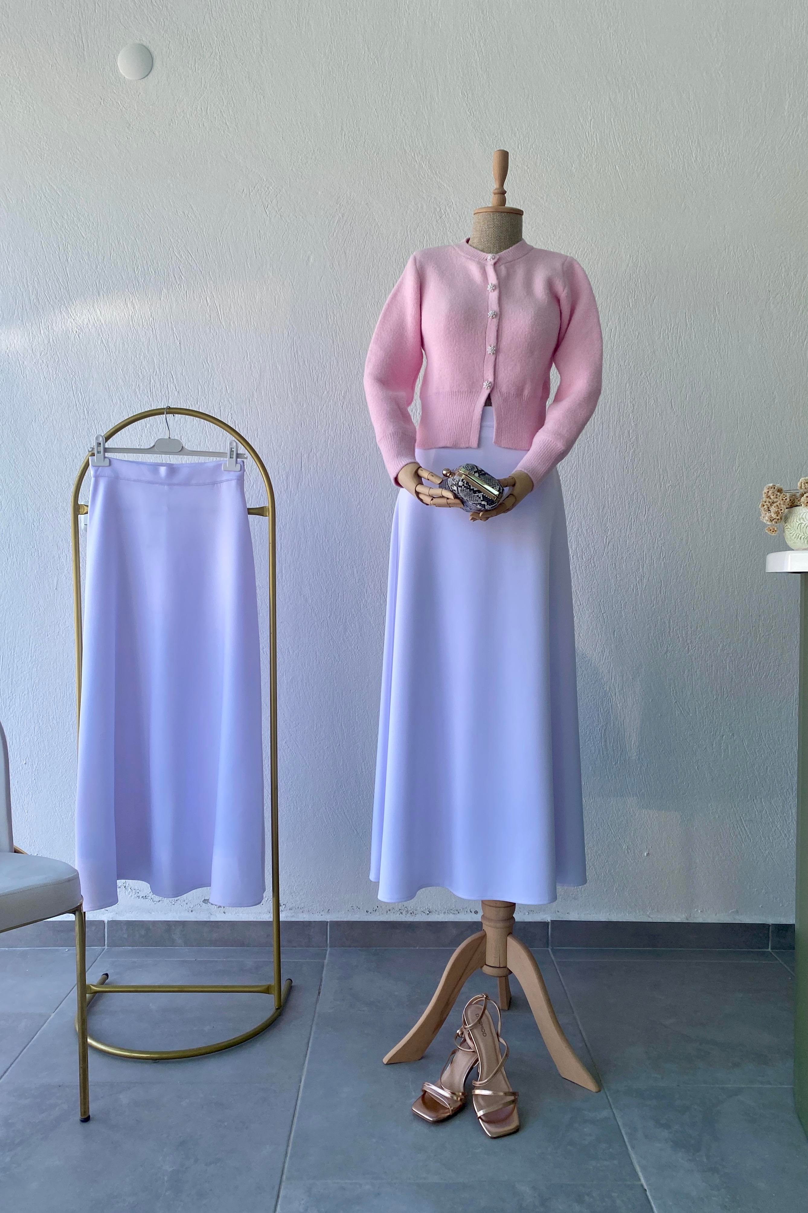 Scuba Çan Etek Beyaz