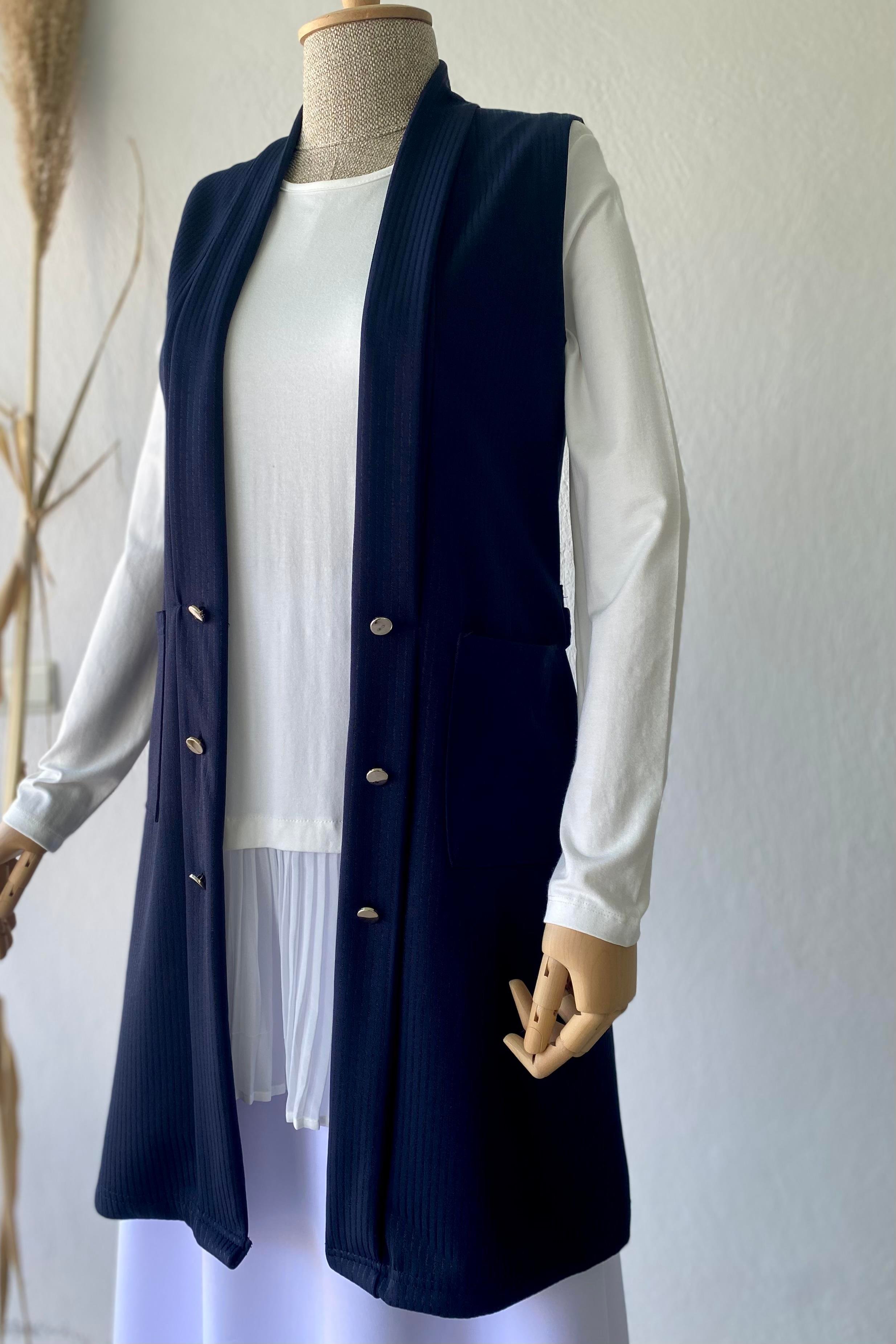 Simli Scuba Yelek Lacivert