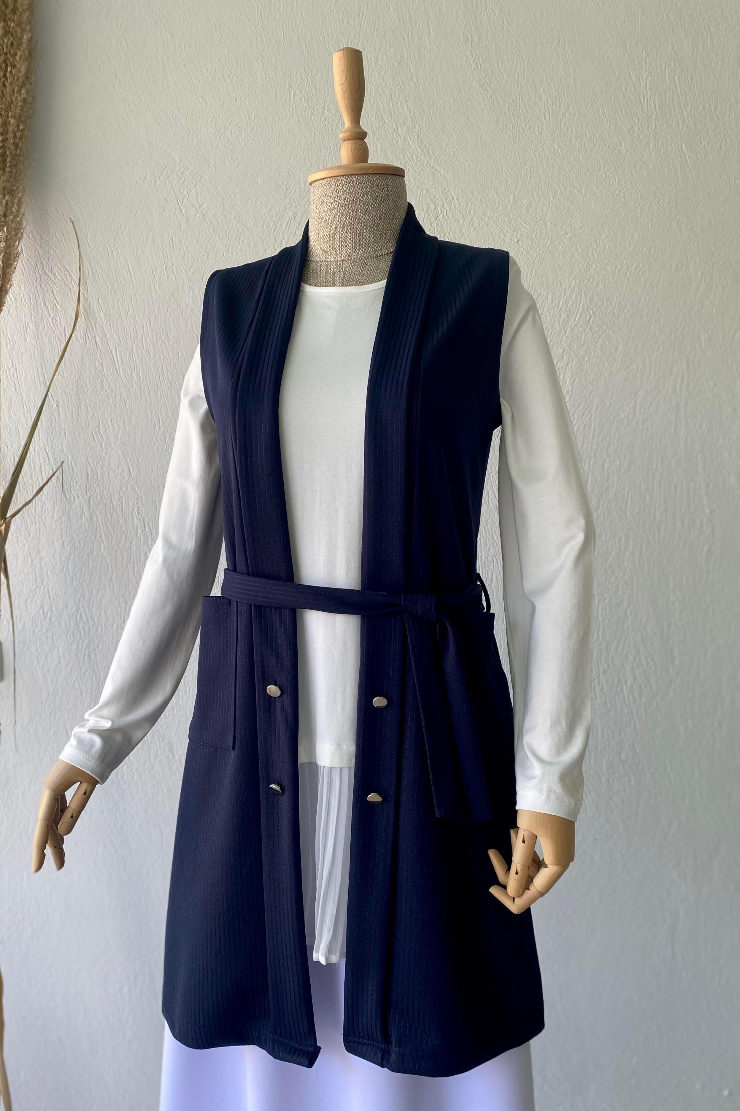 Simli Scuba Yelek Lacivert