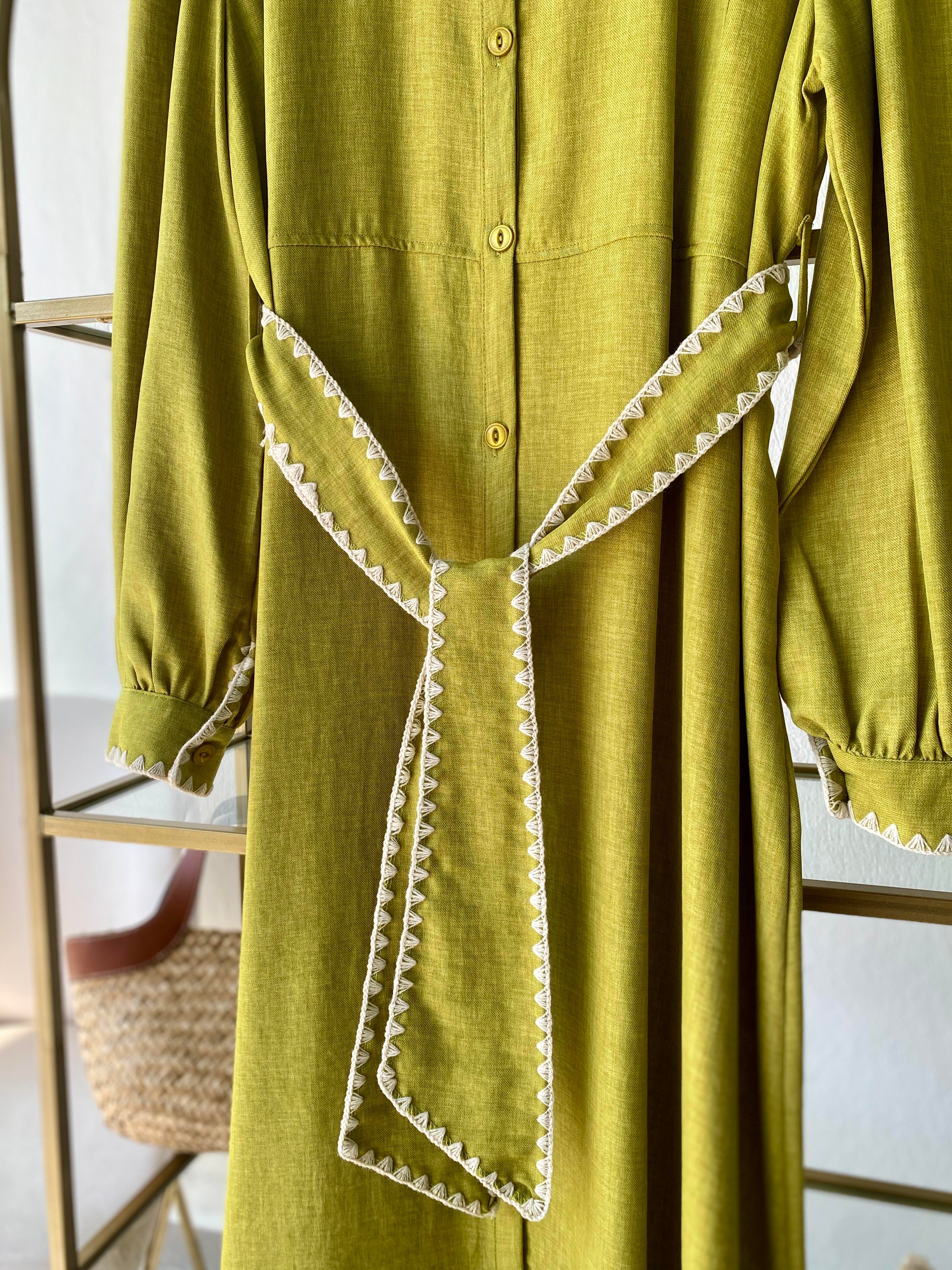 Sofia Elbise Yağ Yeşili