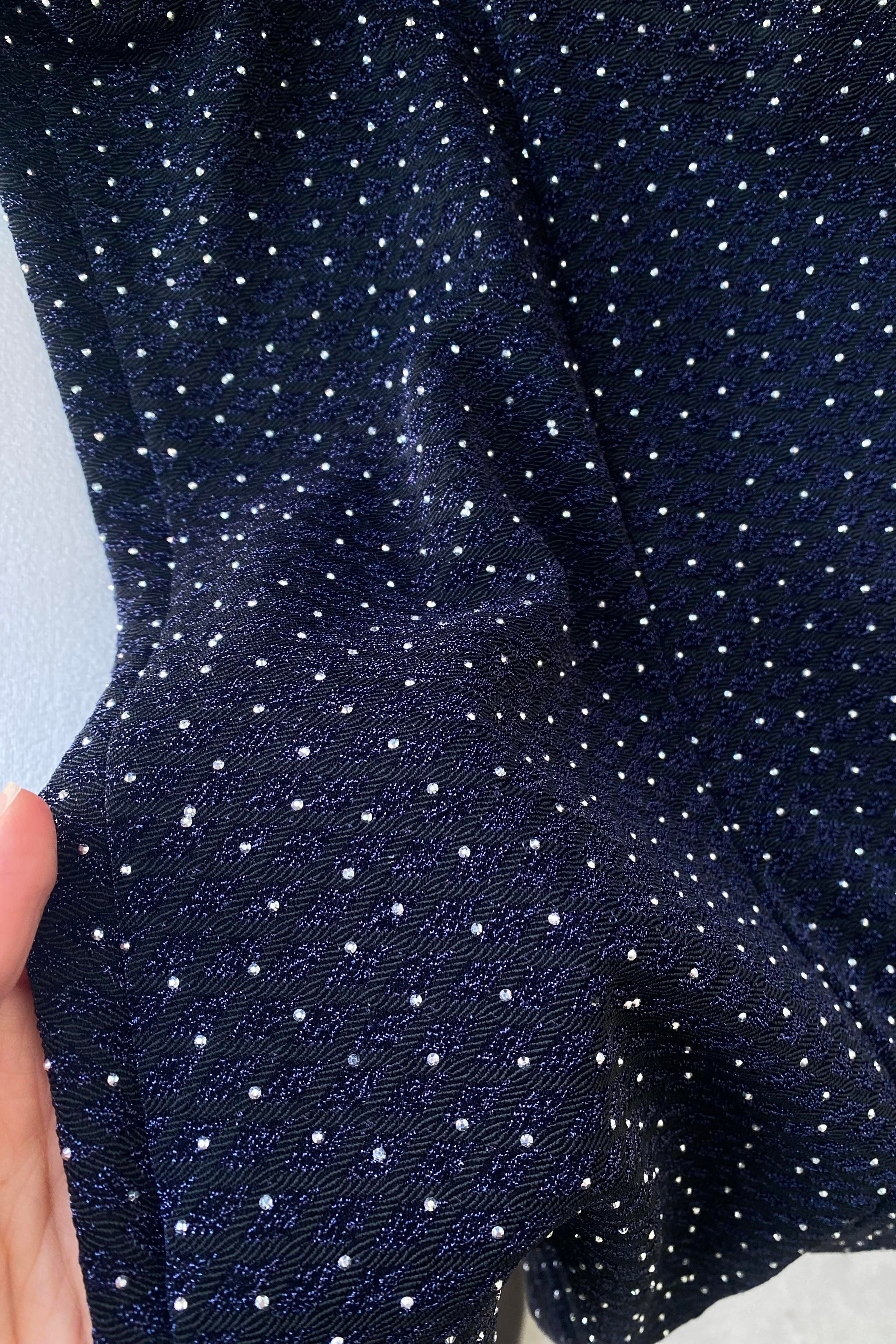 Taşlı Etek Lacivert