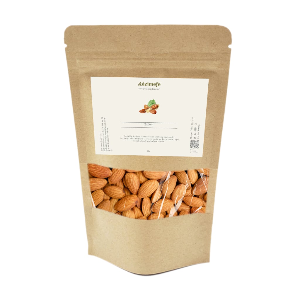 Bizimefe Doğal İç Badem 1 kg