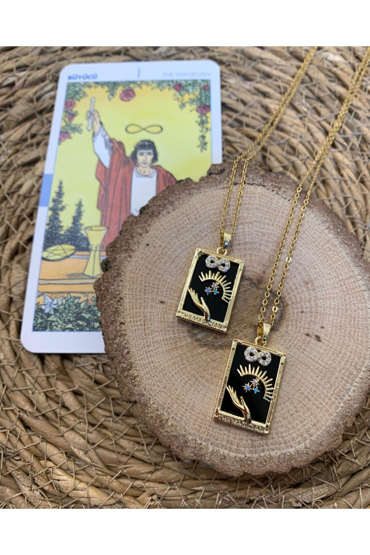 Çelik The Magıcıan Tarot Kolye 1 adet