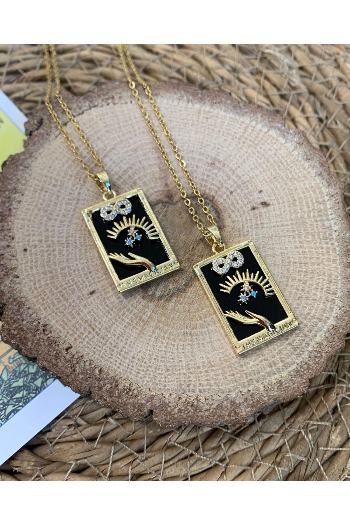 Çelik The Magıcıan Tarot Kolye 1 adet