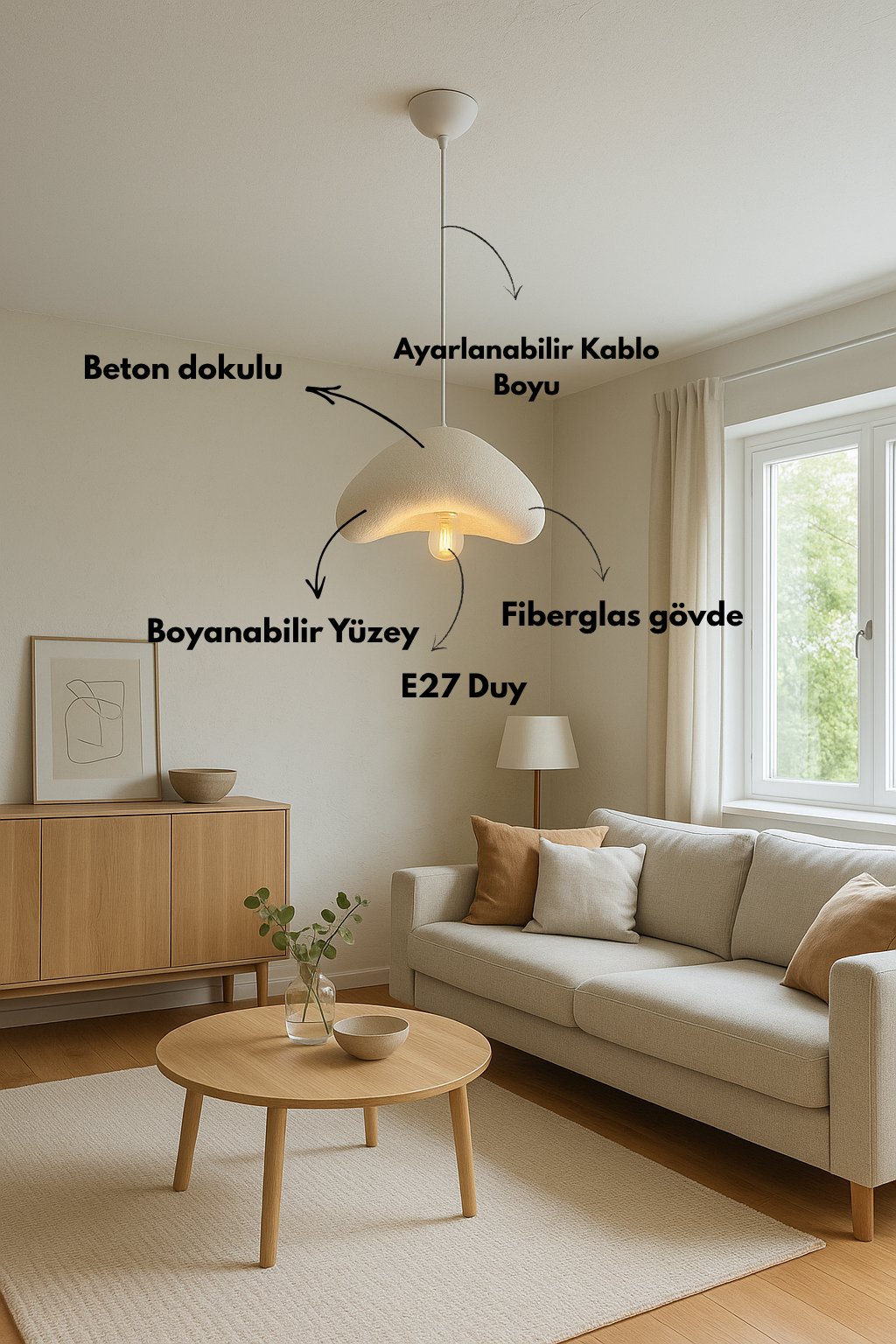 Luna Sarkıt Aydınlatma 30 CM