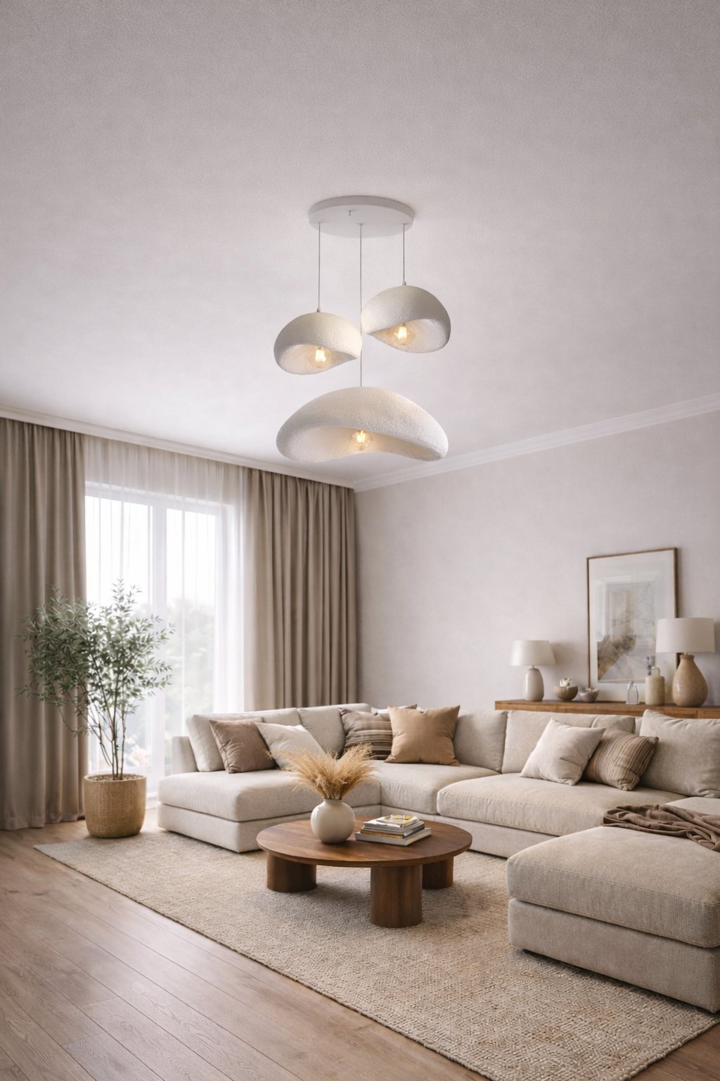 Luna Serisi 30-30-40 cm 3'lü Set Avize ( Kısa Süreli Kampanya )