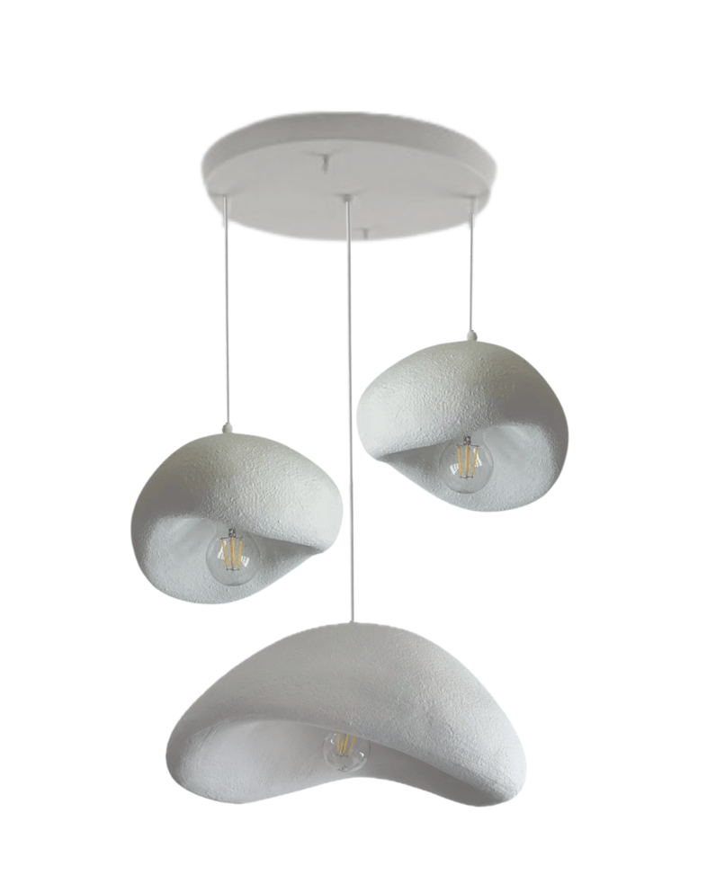 Luna Serisi 30-30-40 cm 3'lü Set Avize