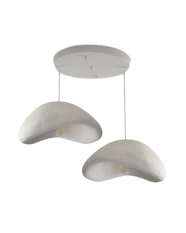 Luna Serisi 40-40 cm 2'li Set Avize
