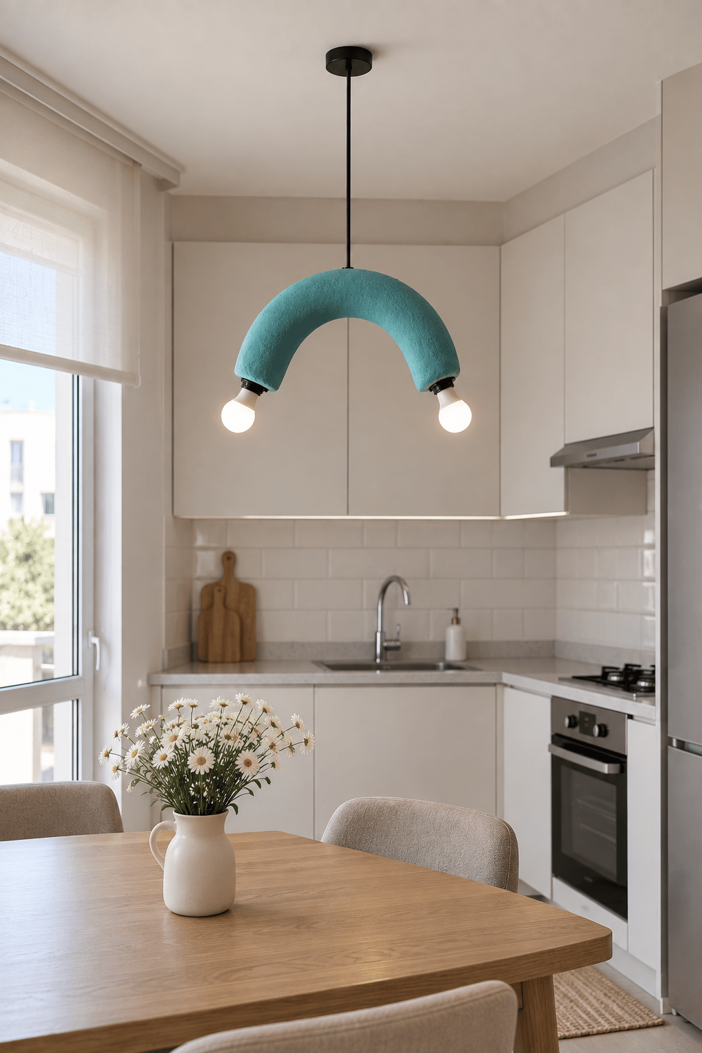 Luna Serisi 45 CM – Çift Ampullü Modern Aydınlatma