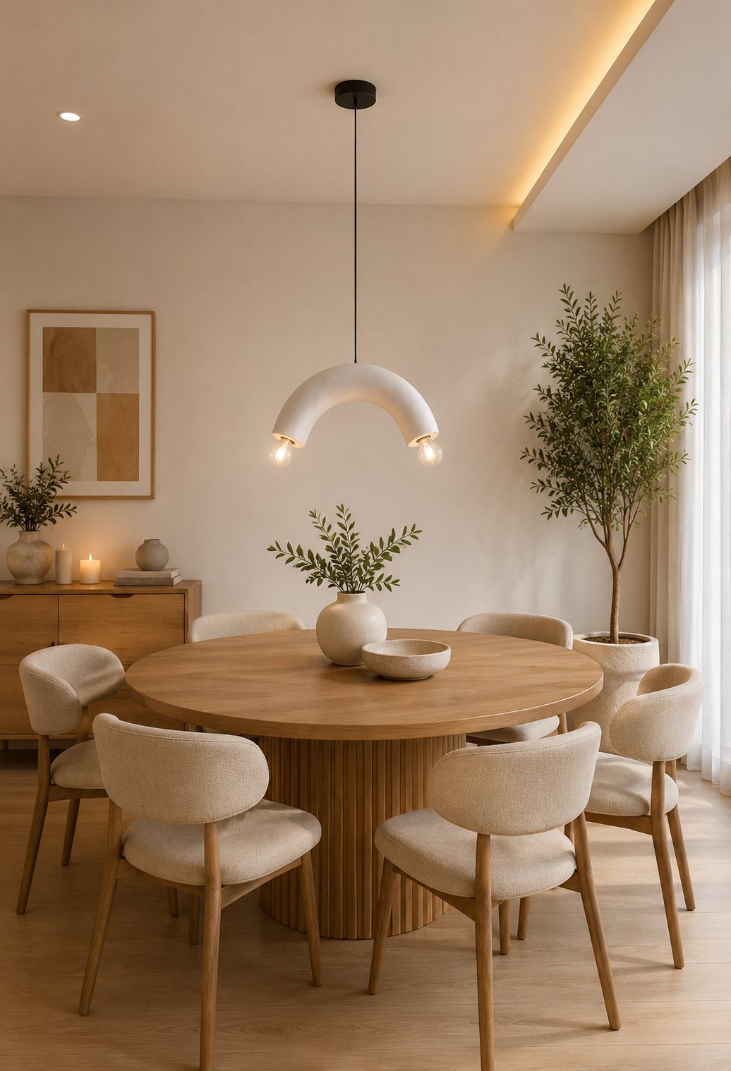 Luna Serisi 45 CM – Çift Ampullü Modern Aydınlatma