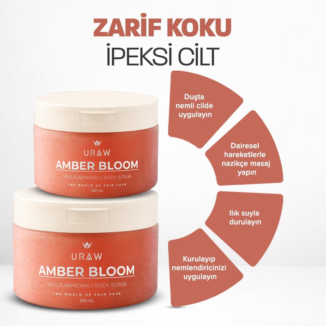 Uraw Amber Bloom | Vanilla Amber – Arındırıcı Body Scrub
