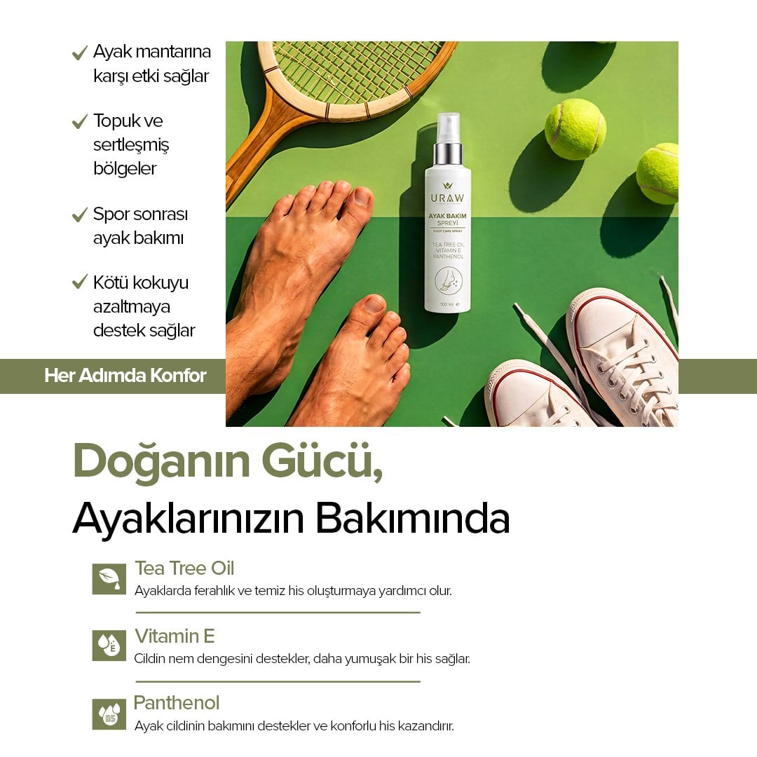 Ayak Bakım Spreyi – Ferahlık & Koku Kontrolü