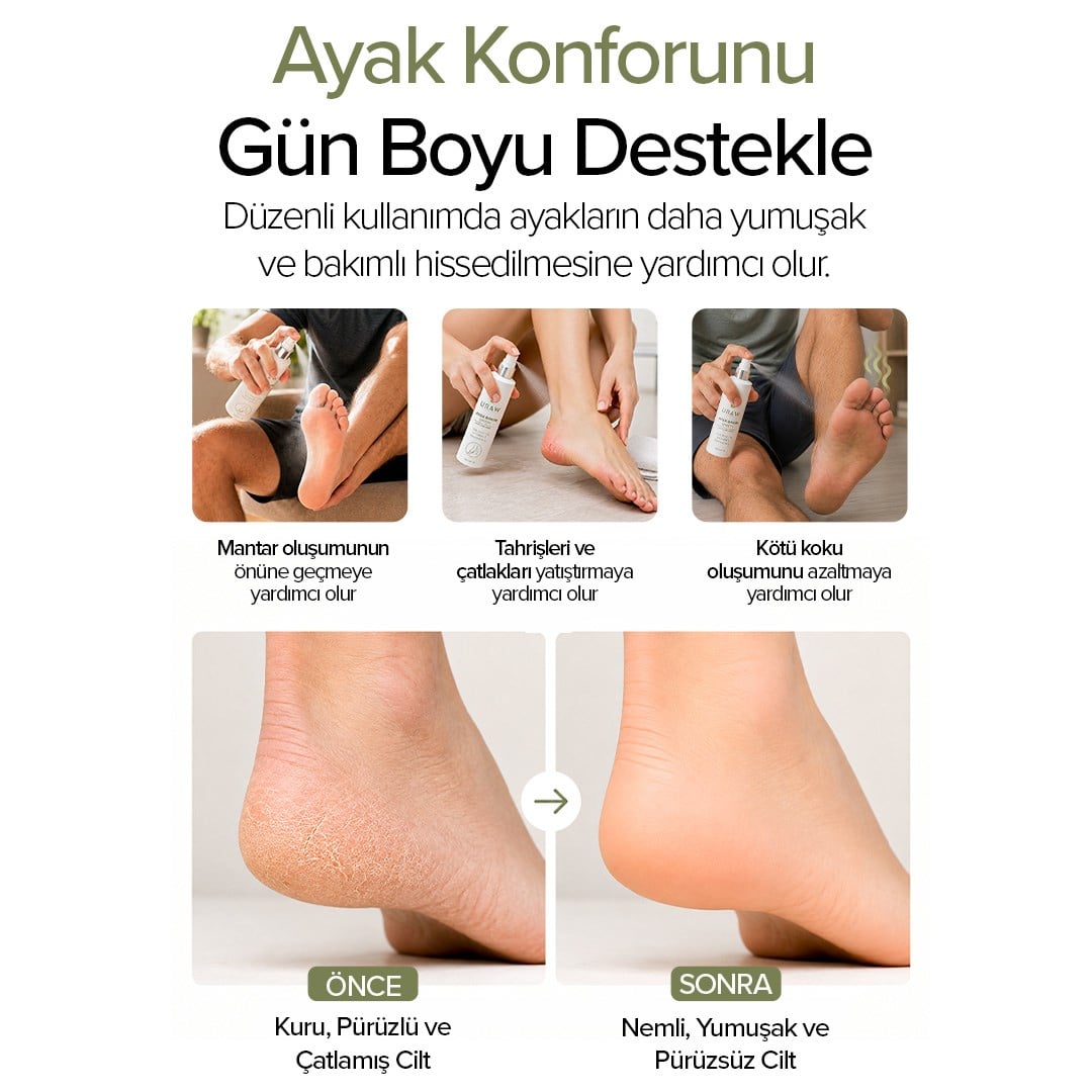 Ayak Bakım Spreyi – Ferahlık & Koku Kontrolü