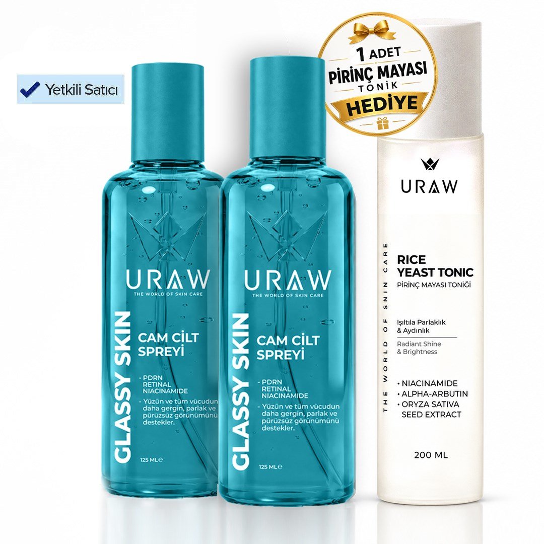 Cam Cilt Spreyi | Glassy Skin | Cam Cilt Görünümü Veren PDRN + Retinal + Niacinamide İçeren Cilt Yenileyici Bakım Spreyi 125ML( Pirinç Maya Tonik Hediyeli) 