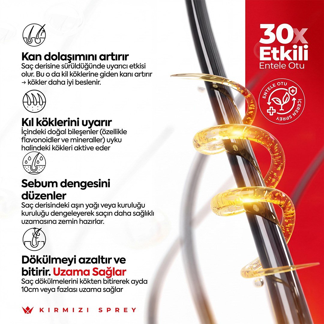 Entele Kırmızı Sprey 