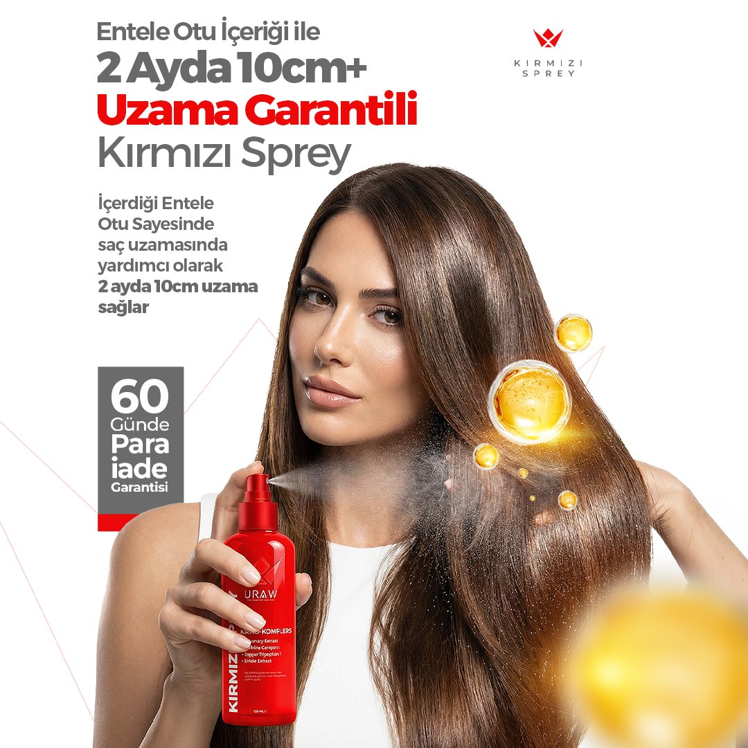 Entele Kırmızı Sprey 