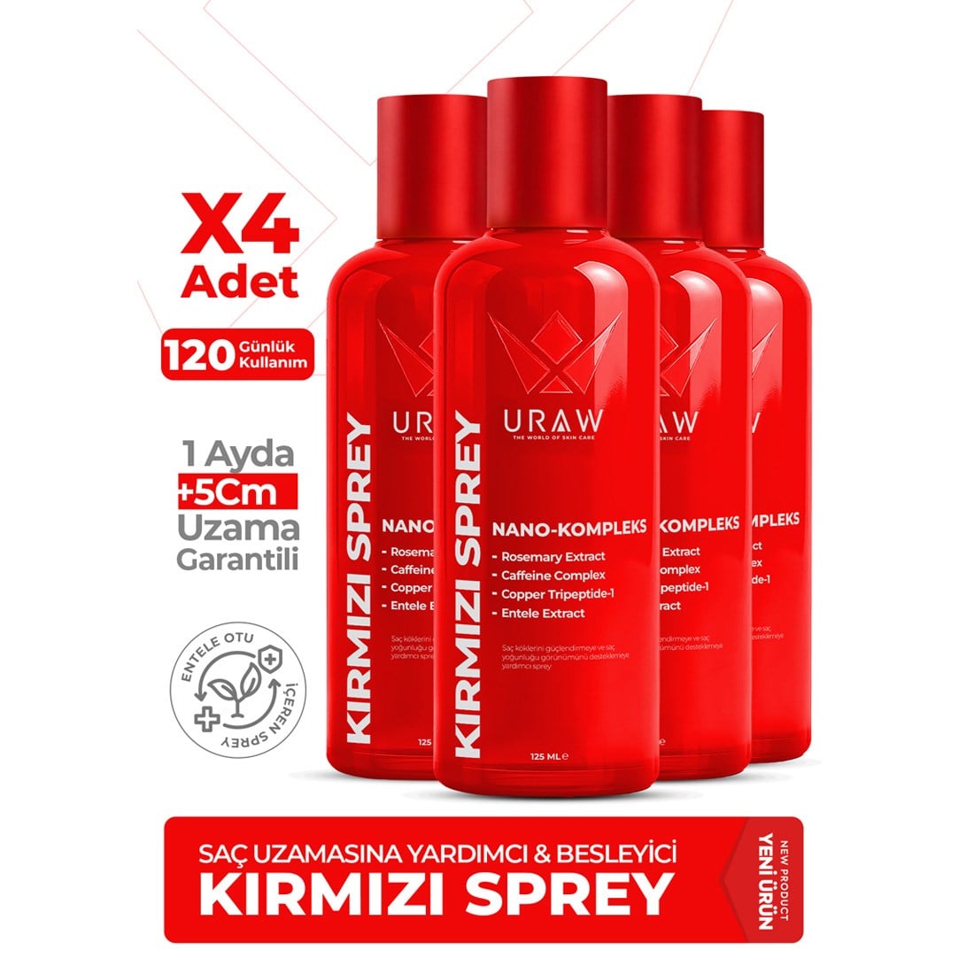 Kırmızı Sprey 4'lü Fırsat Paketi 