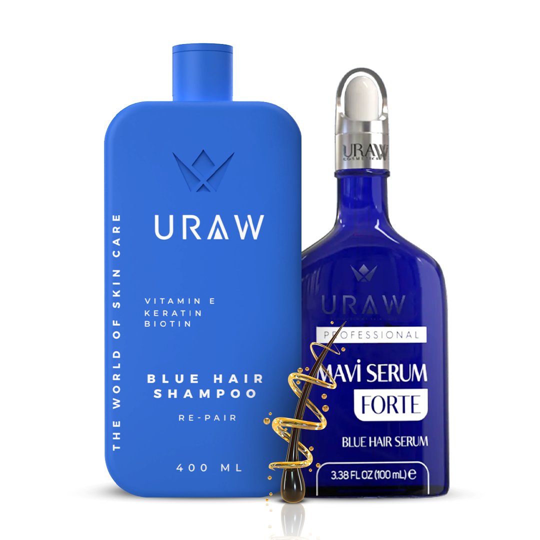 Mavi Serum Forte + Mavi Şampuan ( Saç Folikül Aktivasyonu Sağlayan Dökülme Karşıtı Ve Güçlendirici Bakım Seti ) 