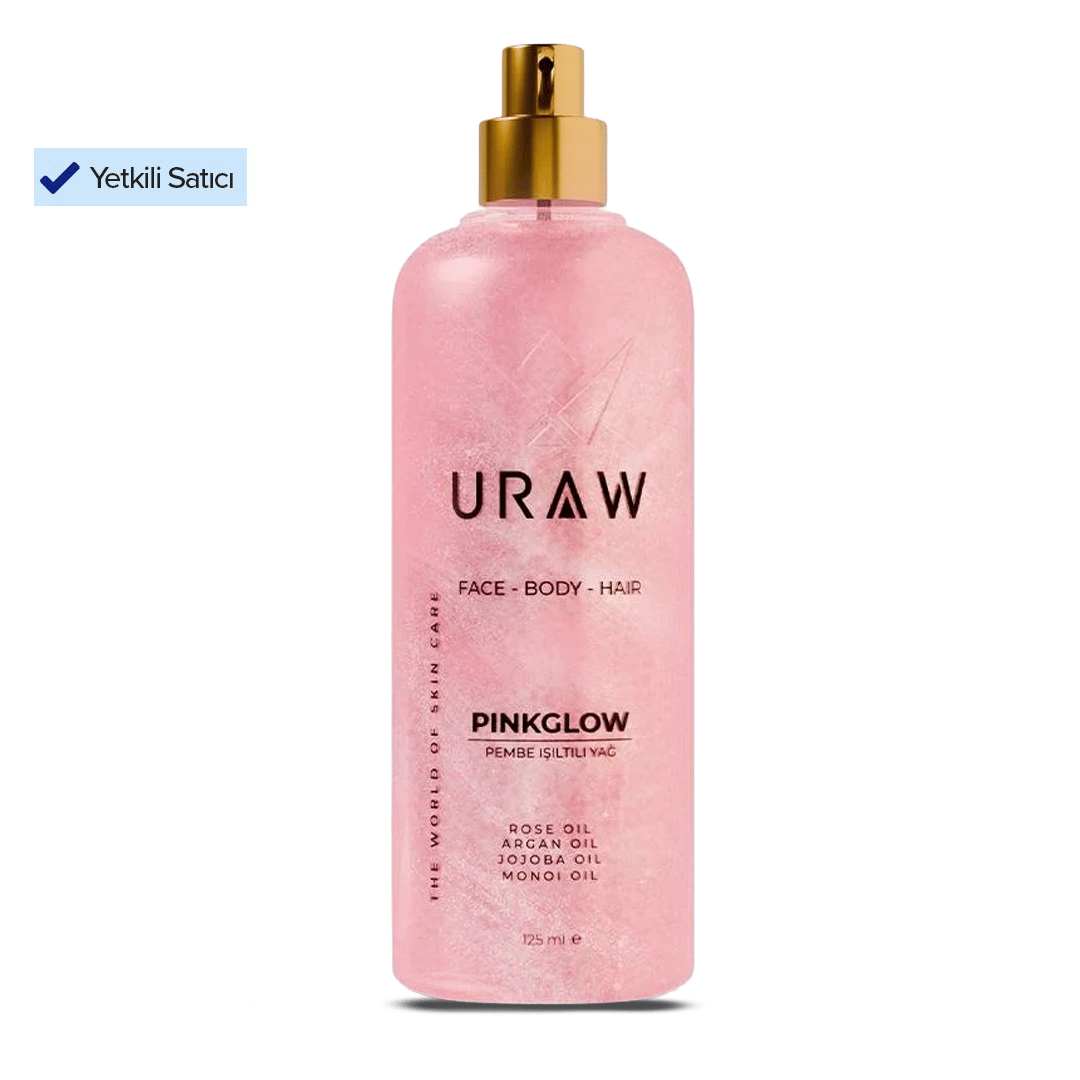 Pink Glow Pembe Işıltılı Yağ | Yüz, Vücut ve Saç İçin Çok Amaçlı Bakım Yağı