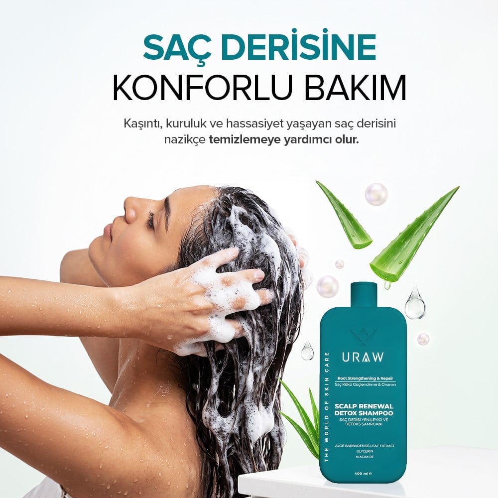 Saç Derisi Yenileyici & Dengeleyici Arındırıcı Detox Şampuan