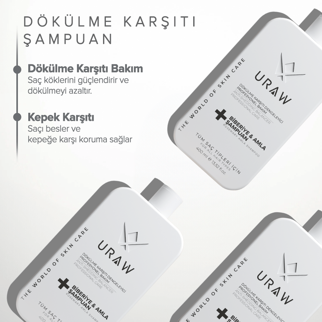 URAW Biberiye ve Amla Özlü Saç Bakım Şampuanı